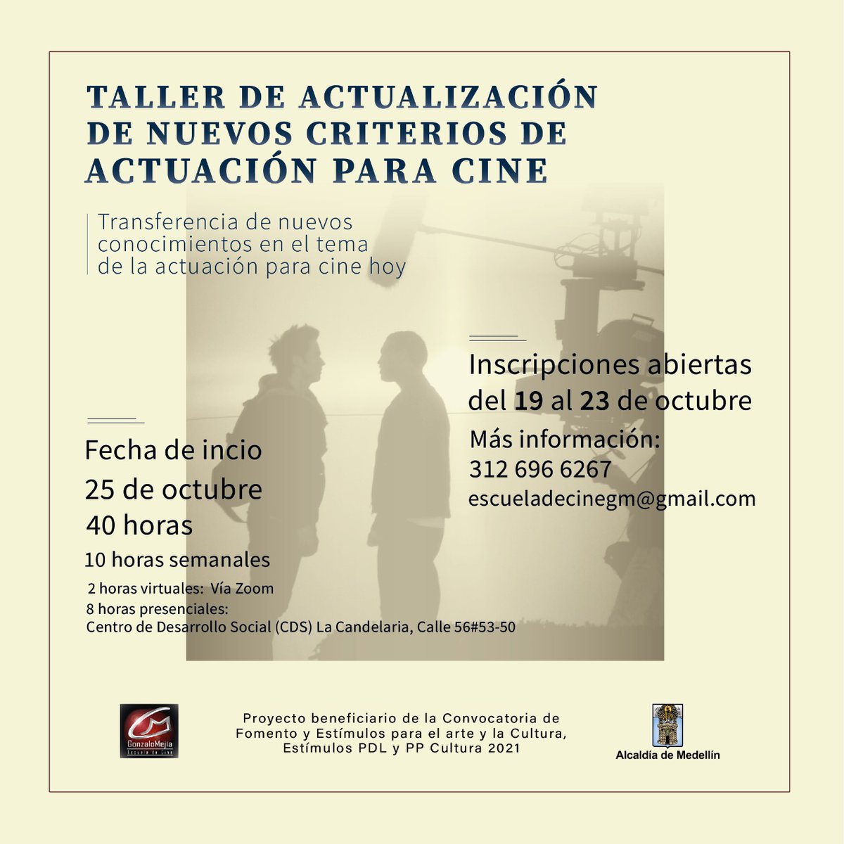 cine_gm's tweet photo. Formulario de inscripción:
https://t.co/1oSWsgJE7B
Requisitos:
Vivir en Medellín o el área metropolitana
tener estudios previos certificables en actuación https://t.co/BelRUnoCBb