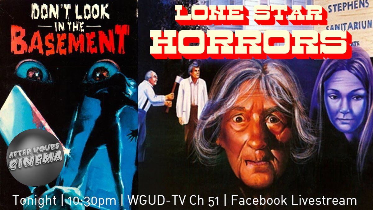 AfterHoursCin's tweet photo. Tonight AHC presents a special episode of Lone Star Horrors with host @TheSheriDavis featuring the 1973 Texas horror Don't Look in the Basement. #horror #horrorhost #sciffi #bmovies #fridaymorning https://t.co/gnXpXoJpIy