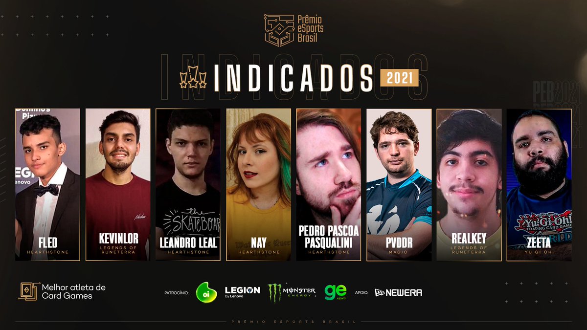 premioesportsbr's tweet photo. É hora de conhecer os brabos que conseguiram trazer os melhores decks.
Para a categoria de Melhor Atleta de Card Games temos como indicados: @FledHS, @KevinLoR, @LeandroLeal1996, @nayarasylvestre, @pascoahs, @PVDDR, @TrueRealkey, ZEETA.

#premioesportsbr #cardgames https://t.co/Md5k15aK7o
