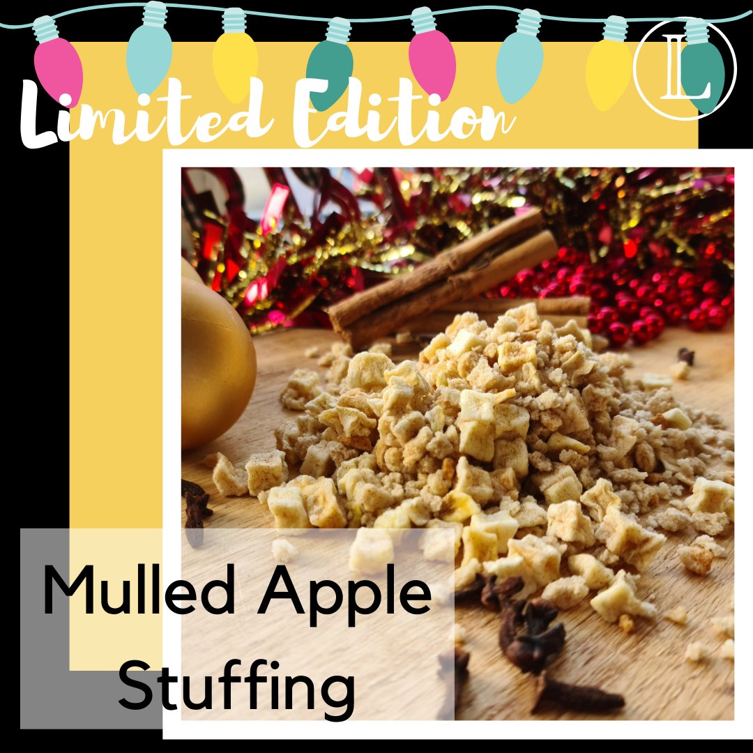 Bouncing you into the weekend with a NEW LIMITED EDITION, this time a Stuffing mix perfect for Christmas. 

And it's just £14.99 for a 3kg bag.

Mulled Spice flavours with lots of Apple pieces, just add hot water for a Gourmet Stuffing.

 #LimitedEdition #MulledApple #Stuffing