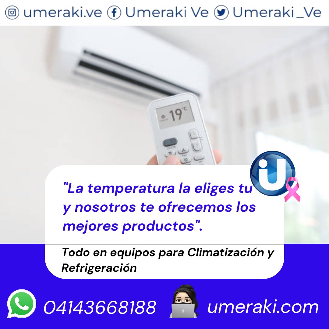 Desde #Umeraki, podrás realizar la búsqueda de los #equipos y #materiales que necesites en el sector #cadenadefrio, #climatización y #construcción. Te lo hacemos sencillo y nos ponemos en tu lugar. somos #tiendaonline, accede o escribe por la red q más te convenga✅ #venezuela
