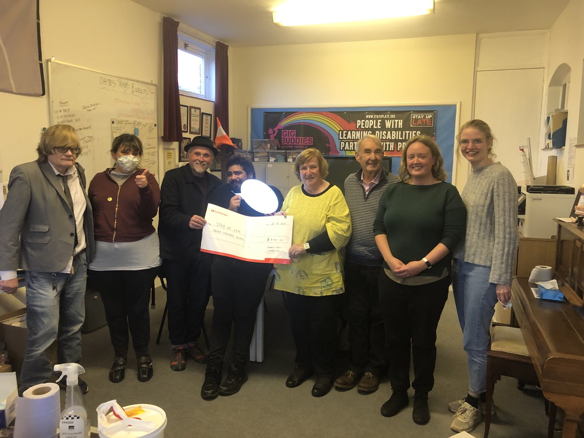 A massive thank you to Denis and Aideen from their beautiful Cupani Garden for presenting this huge  (in both respects) cheque for £7,000 from their garden fundraisers this year. Thank you!