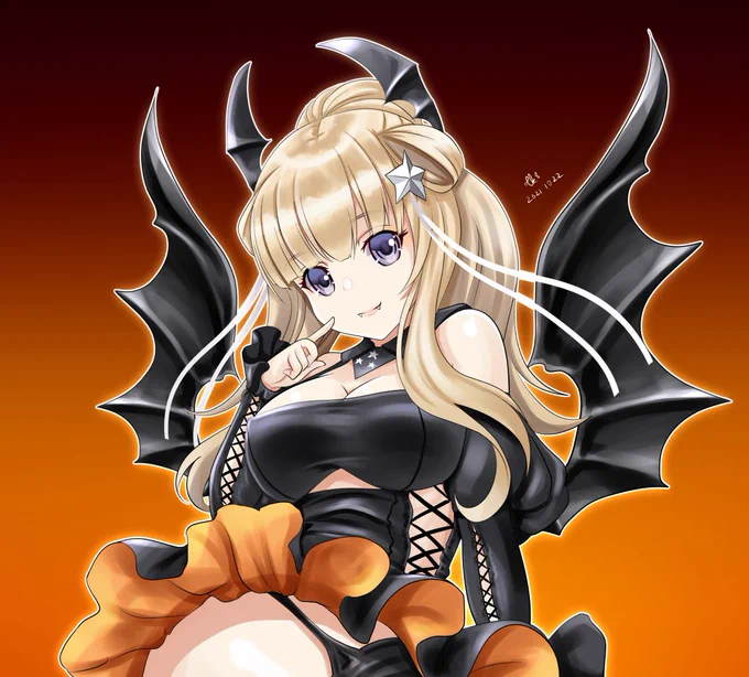 妹のハロウィン衣装を着ちゃうフレッチャー・ママ #艦これ #艦これ版深夜の真剣お絵描き60分一本勝負
#艦これ版真剣お絵描き60分一本勝負_20211022 https://t.co/Cec2XMBWyu 