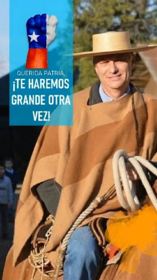 SergioPierry's tweet photo. @patricionavia No es la derecha la que está apoyando a KAST es el pueblo, el Chileno honesto de trabajo de esfuerzo que ama a su pueblo a su Patria a sus tradiciones. https://t.co/wpVaOC3CVZ