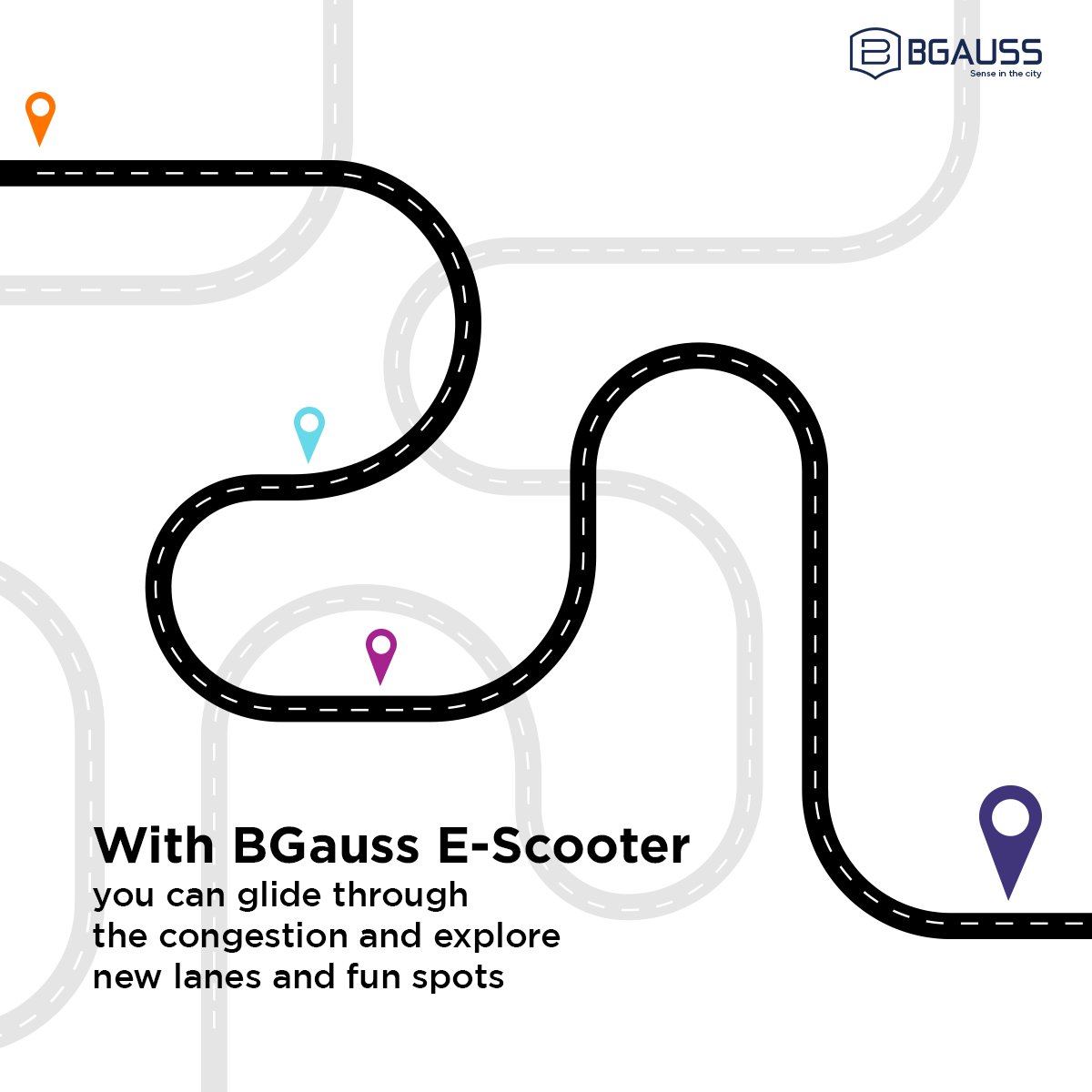 BGaussOfficial's tweet photo. Longgg commutes will seem short with BGauss and will make everyday a fun day! ⁣
⁣
#BGaussElectricScooters #goelectric #electricmobility #SensiblyStylish #MakeEverydayElectric https://t.co/wiug3PWw5n