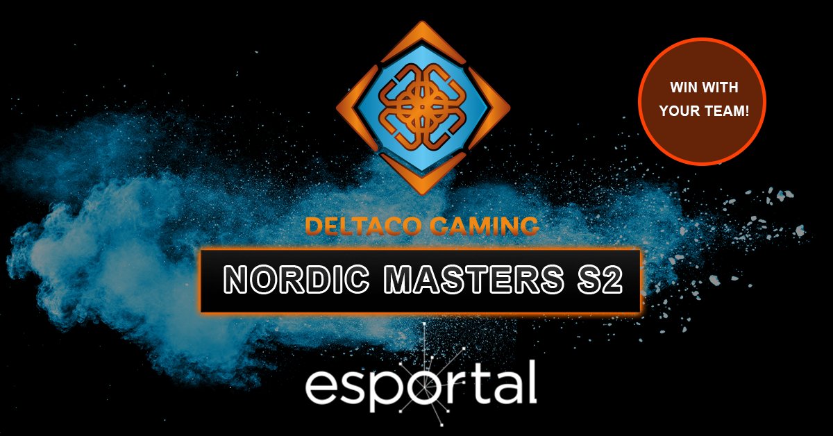 DeltacoG's tweet photo. Sign up for the second season of our DELTACO GAMING NORDIC MASTERS @esportalcom
https://t.co/DALpFA1okE
#esports #csgo #competetivegaming #gaming4everyone #deltacogaming https://t.co/HClkvbQtJG