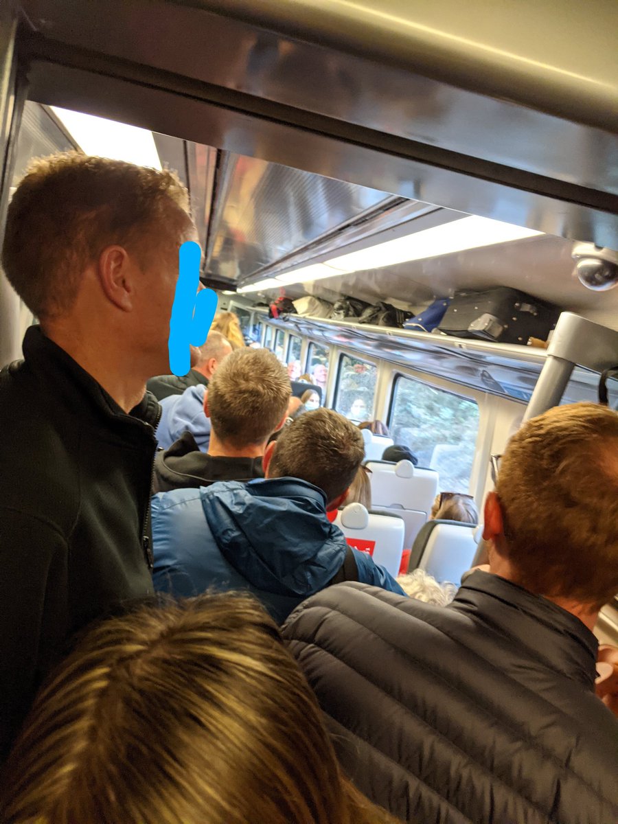 So, this is fun. And a wonderful example of social distancing #transportforwales  (Milford haven to Manchester. 22nd October 2021)