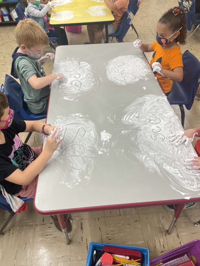 CusterC36's tweet photo. Our favorite way to practice sight words in Kindergarten! #learningisfun @BayviewESchool @BayviewParents @MiddletownEA https://t.co/EP1ZfwPkbw