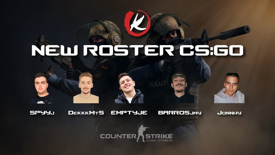 ❗ROSTER CS:GO❗

Nuevo roster portugués para seguir sumando calidad al equipo de Kuruma Esports

👤 @spycs3
👤 #DekkkMtS
👤 <a href="/emptyjecsgo/">miguel</a>
👤 @barrosjay_
👤 <a href="/Jonnhy_Cs/">jonnhy</a> 

Bienvenidos 🇵🇹🇵🇹🇵🇹🇵🇹🇵🇹

#GoKuruma🇪🇸🇵🇹🔥