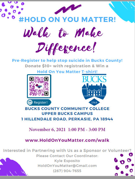 PennridgeHS Guidance (@psd_phsguidance) on Twitter photo Walk to Make a Difference - November 6th at 1:00 p.m. at Bucks County Community College Upper Bucks Campus in Perkasie
<a href="/PennridgeHS/">Pennridge HS</a>
<a href="/PennridgeSD/">Pennridge School District</a> Walk to Make a Difference - November 6th at 1:00 p.m. at Bucks County Community College Upper Bucks Campus in Perkasie
<a href="/PennridgeHS/">Pennridge HS</a>
<a href="/PennridgeSD/">Pennridge School District</a>
