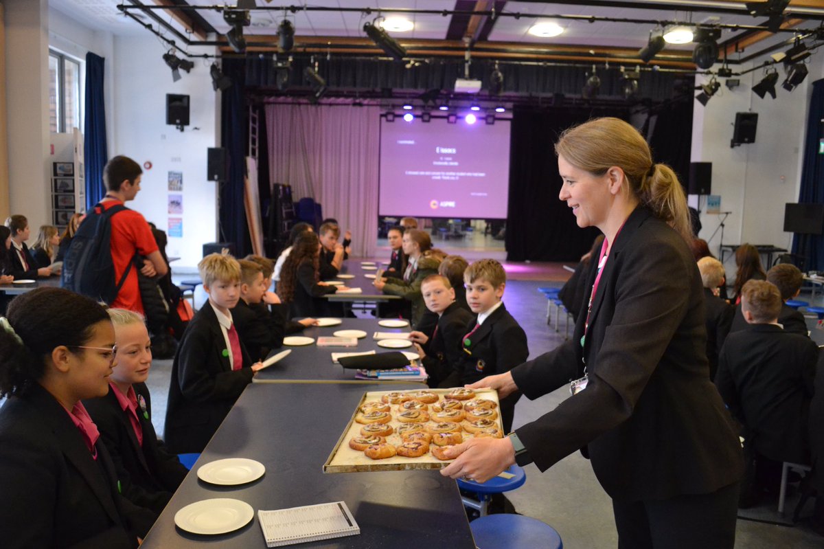BourneAcademy's tweet photo. Students who have received an ASPIRE nomination this half term, were treated to a special ASPIRE breakfast yesterday as a reward. Well done to all those nominated. #BournetoASPIRE https://t.co/ukrLREw8Am