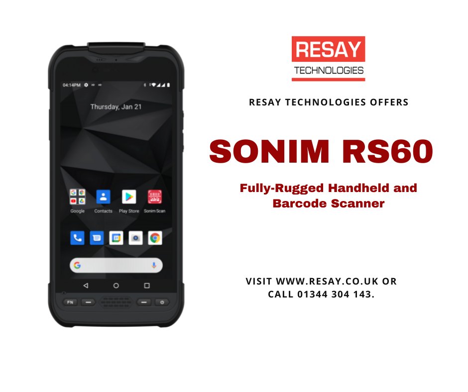 ResayTec's tweet image. Visit resay.co.uk/product/rs60-h… or call 01344 304 143 for more information.

#SonimRS60 #HandheldBarcodeScanner #BarcodeScanner #HandheldScanner #RuggedBarcodeScanner