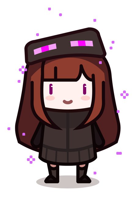 Small Ender-tan ( ˆωˆ)
#マインクラフト  #Minecraft 