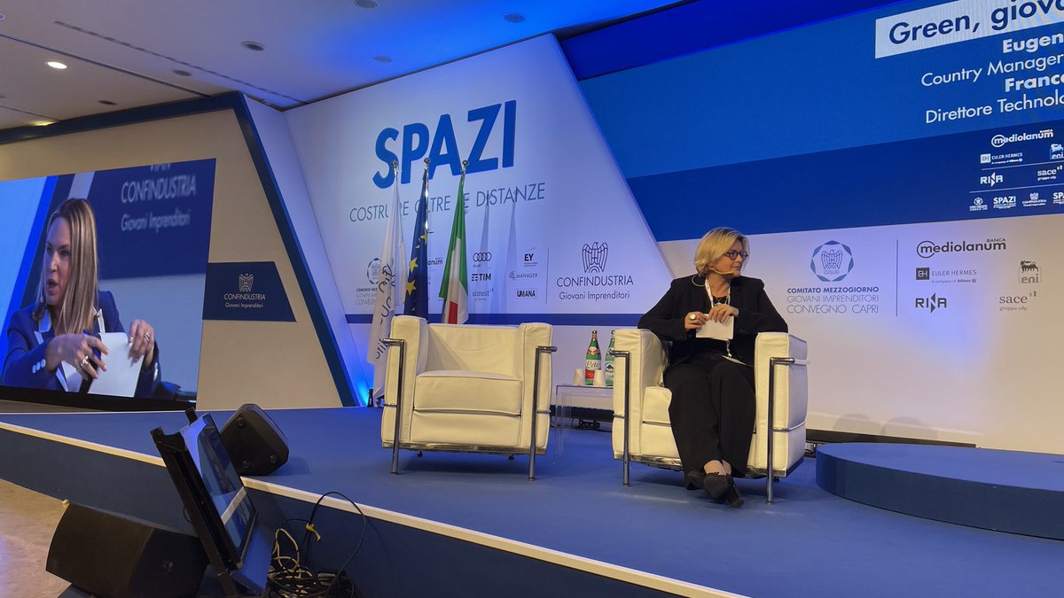 GIConfindustria's tweet photo. È un momento storico importante per la collaborazione tra piccole, medie e grandi imprese: @eni sviluppa progetti di collaborazione innovativi dedicati a #Startup e realtà giovani come Joule. Ce ne parla Francesca Zarri a #Spazi2021 #22ottobre https://t.co/zeakBfTPnF