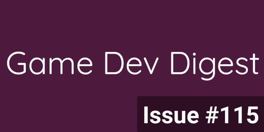 GameDevDigest's tweet photo. Issue #115 - Shiny New Stuff - https://t.co/OJlGIg3yDw

The latest from the free weekly #Unity3d/#gamedev newsletter. Read/subscribe at https://t.co/nuopxO1Zel

#unitytips #madewithunity #indiegamedev https://t.co/nog4f0I3wo