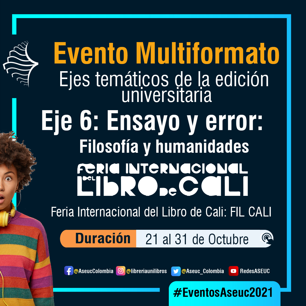 Aseuc_Colombia's tweet photo. Maravillosa: Así va la Feria Internacional del Libro de Cali @califerialibro  #FILCali2021 #eventosaseuc #ASEUC https://t.co/fLINnNko29