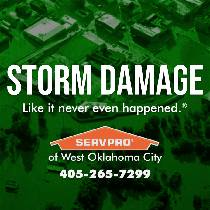 servprowestokc's tweet photo. As a leader in storm and water damage restoration, SERVPRO of West Oklahoma City has the specialized training and expertise to restore your home or business back to its pre-storm condition. #DisasterRecovery https://t.co/PKmuBa84qe
