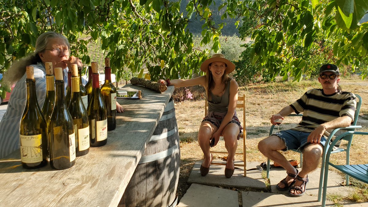 As part of Terra.do’s Climate Farm School program (bit.ly/3DIoFR7), this cohort spent a sunny afternoon at Porter-Bass, a 20-acre winery and vineyard in California, which follows #biodynamic principles to produce delicious Chardonnay and Zinfandel wines.🍷