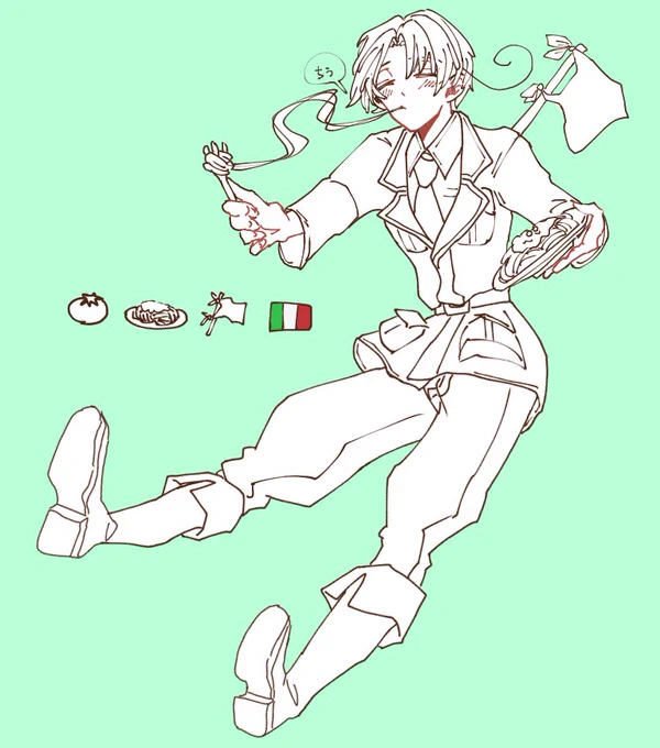パスタ巻いてクルクル 