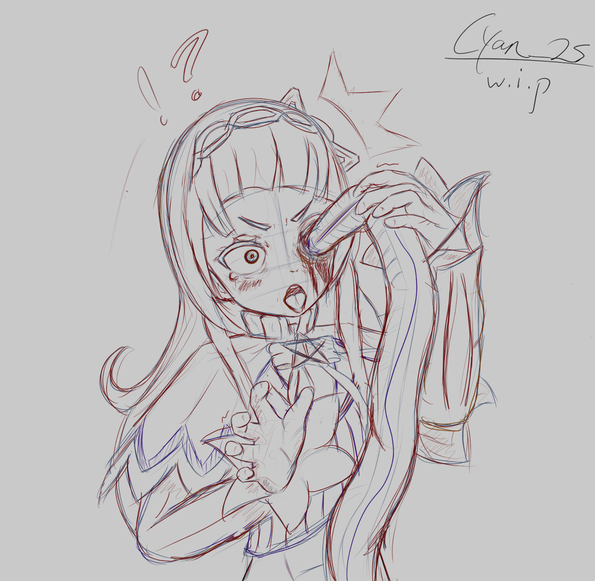 Cyan252's tweet photo. [R-18G] ⚠️ shion guro (blood warning) #紫咲シオン #ホロライブ #眼孔姦 #脳姦 #流血 #ホラー https://t.co/Y6V69w6VYn https://t.co/PDKJheveaq