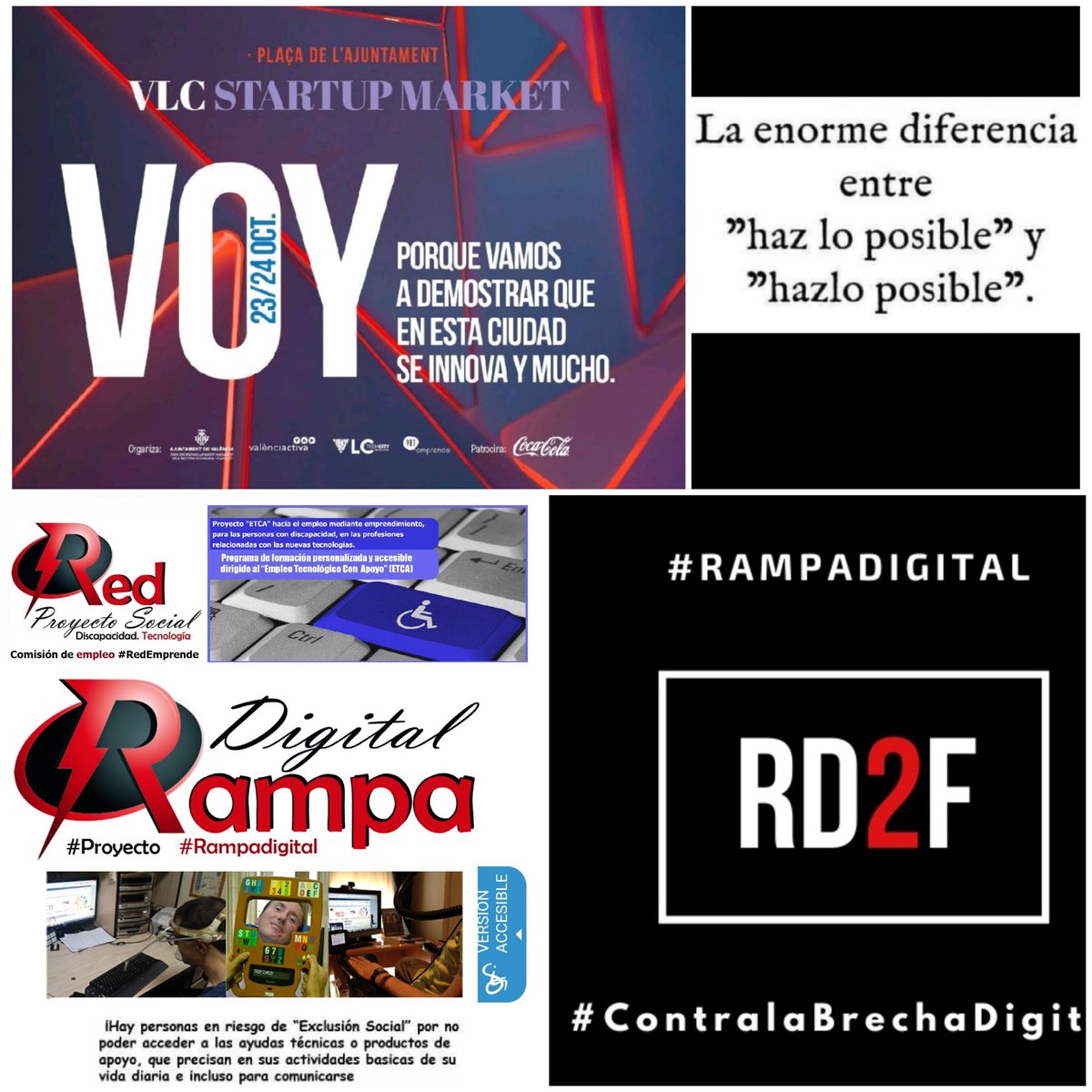 RedProy_Social's tweet photo. 🔵 #RAMPADIGITAL presenta 2 fase #RD2F y alianzas en
#VLCStartupMarket #VOY
Este finde @VITEmprende @valenciactiva_ @VLCTechCity @cocreatevlc 📢"Esta ciudad se innova y mucho" #LoSocialNoSeQuedaAtras
#ContralaBrechaDigital #AccesibilidadWeb #inSuit #TiluaAsistencia @CS__VLC https://t.co/YdYUI0ehqt