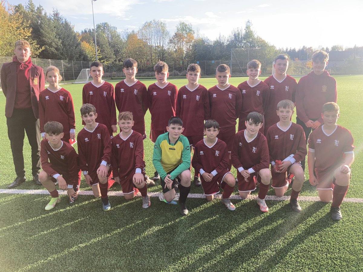 A belated tweet to congratulate the U14 Football team who finally got to represent <a href="/StModansHS/">St Modan’s High School</a> 14 months after joining us on Wednesday evening. Well done to <a href="/SHS_PhysEd/">SHS PE</a> on their victory, but plenty to be encouraged with fror our team and their S6 coaches ⚽️