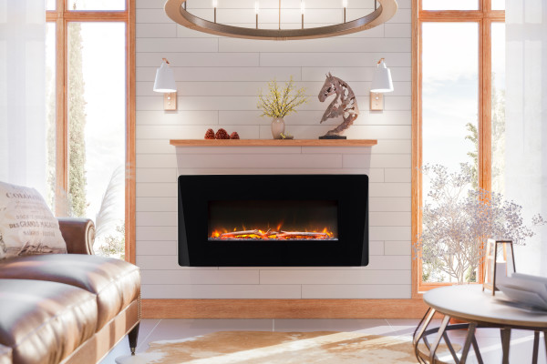 Dimplex_NA's tweet image. Want a fireplace without the hassle of installation? Then the Winslow is the model for you! Mount it to the wall or on a table stand and enjoy the coziness without putting in the effort. Curved glass mimics the close-to-wall look of other fireplaces for that nearly seamless look.
