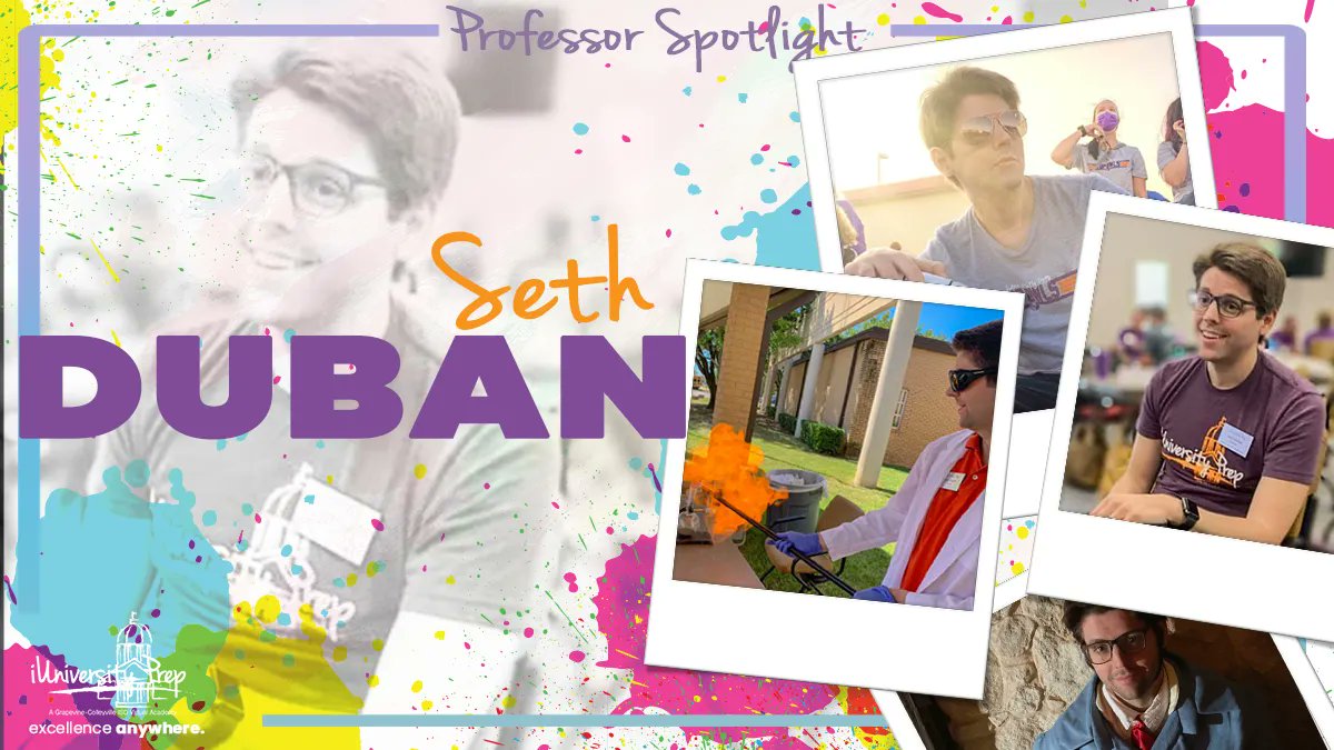Let's shine a spotlight on Owl Professor Seth Duban, science teacher extraordinaire!  What is your favorite memory or moment with Mr. Duban in class? #ExcellenceAnywhere <a href="/MrDubanScience/">Seth Duban</a> <a href="/GCISD/">Grapevine-Colleyville ISD</a>