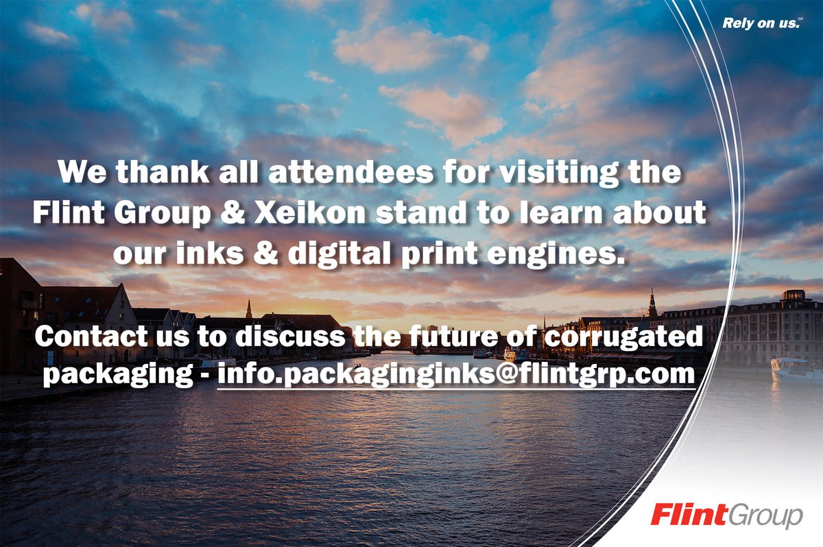 flinteresting's tweet photo. Last day of #TechSem21. We thank all attendees for visiting the #FlintGroup Xeikon stand to learn about our #inks & digital #print engines.
The conversation doesn’t end here. Contact Us to discuss the future of #corrugatedpackaging - https://t.co/sq1z9GCMo2
@FEFCO #RelyOnUs https://t.co/UA5xcrF6rL