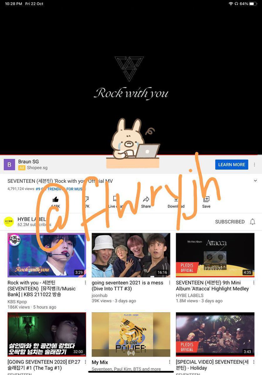 flwryjh's tweet photo. giveaway time!! sg only 🇸🇬

17 winners stand a chance to win x1 unsealed your choice album*

1. rt &amp; like
2. screenshot start-end of u streaming rwy
3. reply below w/ ur watermarked entry, tag @pledis_17 #세븐틴 #Rockwithyou

ends 24 oct, 11pm 💥

(*only pay for $1.50 mailing) https://t.co/ONqh2ORrBJ