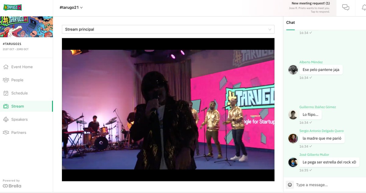 ColibriThalassi's tweet photo. Tarugoooo! Temazo marcado en la #tarugoconf21 llena de sorpresas, y bueno la gente de lo más interesante! Charlas, mesas redondas, peli, y conciertazo. Muy fan de @david_bonilla #opensourceyrockandroll https://t.co/aPWgbT4h1G