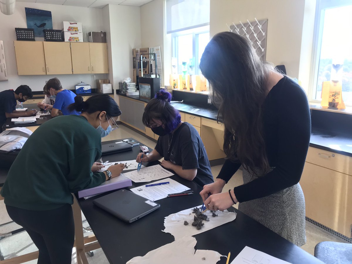 MsKerriganNRHS's tweet photo. More owl pellet dissections in #nrhsapes. They are all smiles until they have to do the calculations after 😉 #NRPSSTEAM #SeeYourselfinSTEM https://t.co/xoocdi3dH2