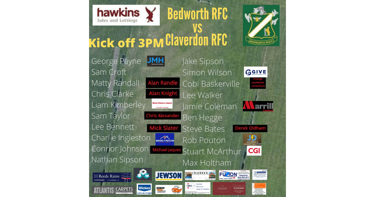 Bedworth RFC team for this weekend
pitchero.com/clubs/bedworth…