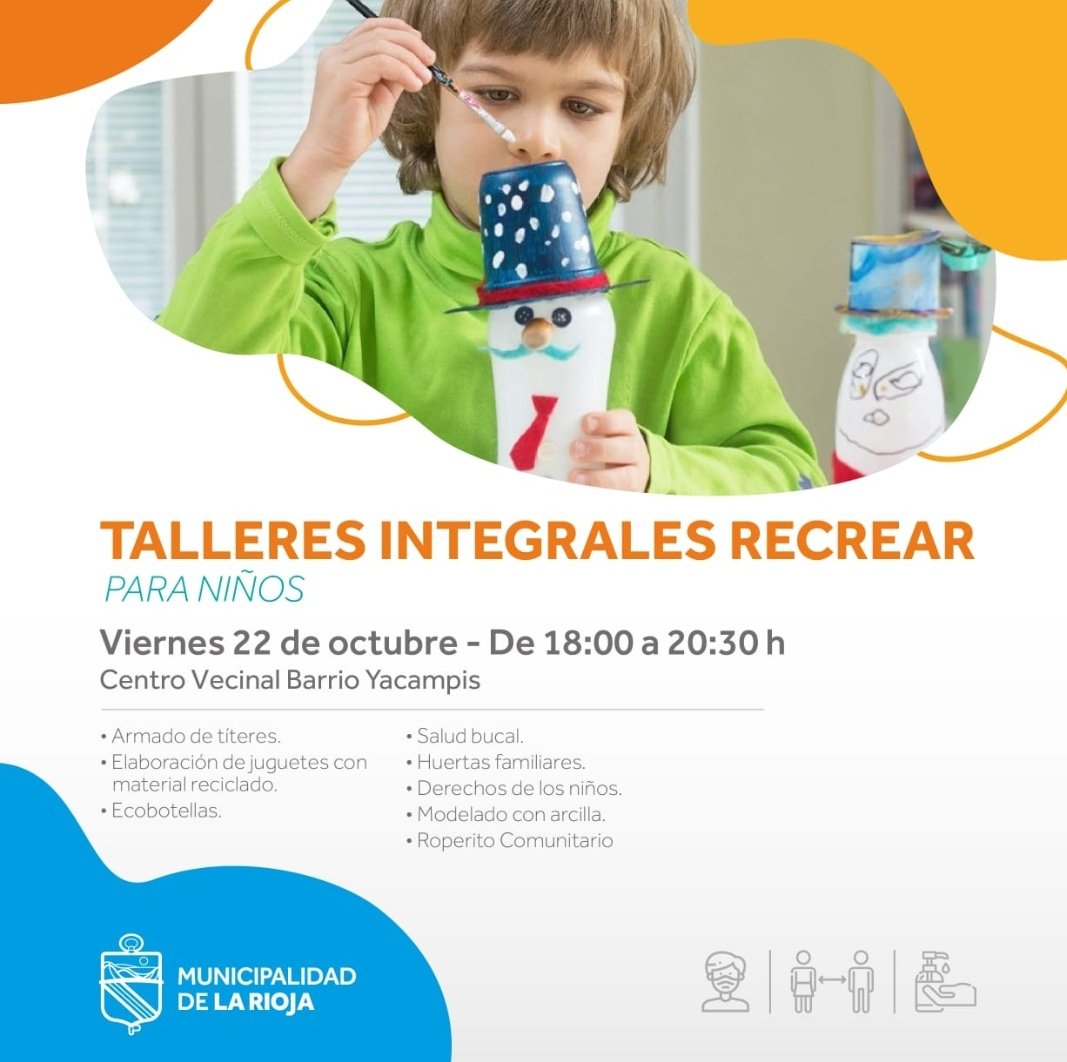 RadioMuni931's tweet photo. TALLERES INTEGRALES 

En breve por En Medio De Todo #EMDT Rocío Corzo,  Promotora de Asistencia, De la Dirección General de Integración Social nos comentará  sobre los talleres integrales para niños. https://t.co/HTttua1Y70