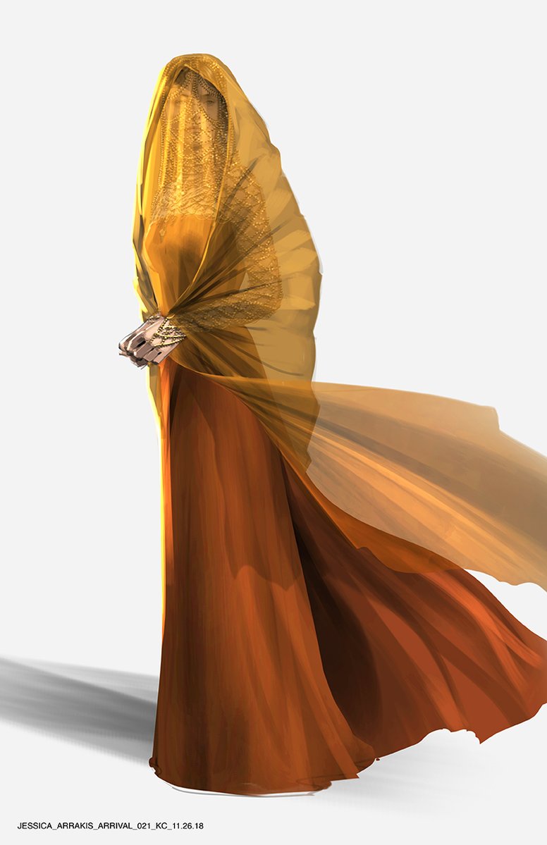 lady jessica gold dress Lady Jessica yellow dress beaded veil Dune 2021