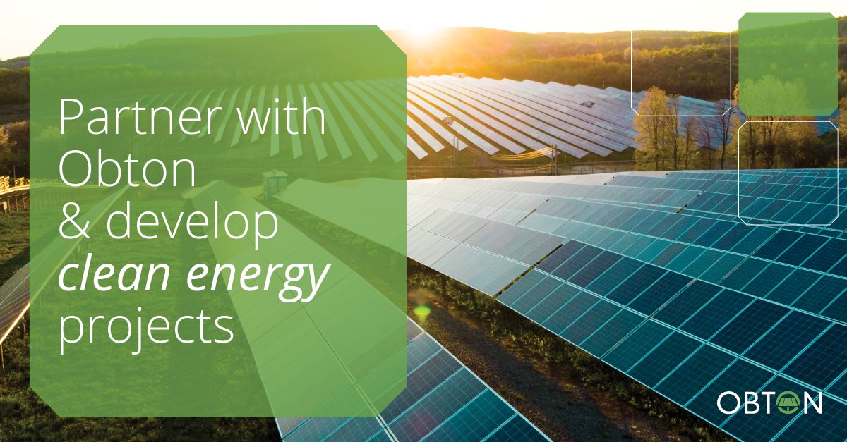 Obton Solar Power (@obtonsolar) on Twitter photo Lease your land to Obton and help develop clean energy projects through solar power. Find out how you can diversity your asset and earn a fixed, long-term income here: obton.com/en/contact-us/ Lease your land to Obton and help develop clean energy projects through solar power. Find out how you can diversity your asset and earn a fixed, long-term income here: obton.com/en/contact-us/