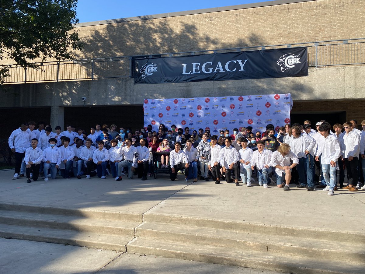 One of our best traditions: football players giving our ALE students mums for Homecoming. 🥰🥰🥰 <a href="/NISDClark/">Tom C. Clark HS</a> <a href="/TomCFootball/">Cougar Football</a> <a href="/NISD/">Northside ISD</a> <a href="/NISD_Athletics/">NISD_Athletics</a> <a href="/ClarkAthBooster/">Clark Athletic Boosters</a> <a href="/ClarkCounsDept/">Clark Counselors</a> <a href="/KarenKpumphrey/">Karen pumphrey</a>