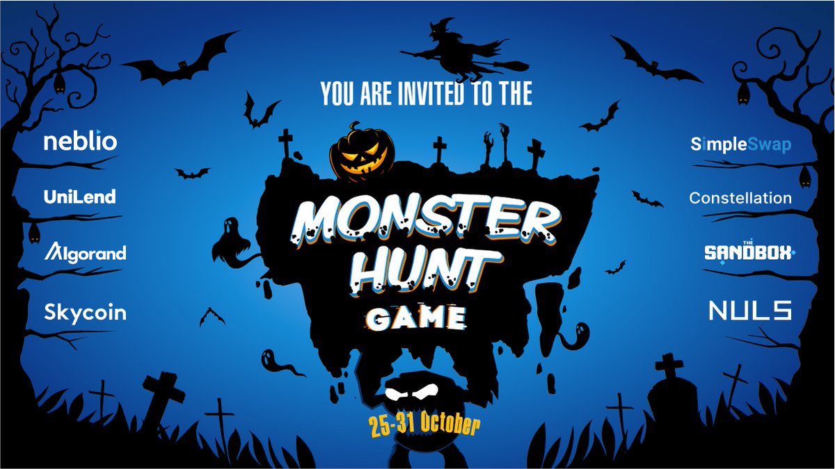 On a very spooky #Halloween week 🎃
The ghosts 👻 and witches 🧙‍♀️ have prepared you the gifts,
Join the game, don’t be scared!
Save the date and be prepared 😉
 
#Crypto #Giveaway #NFT