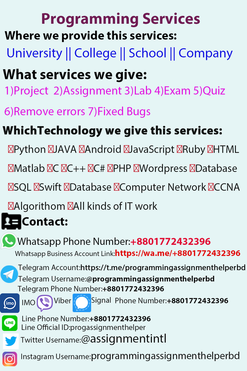 Shibly Sadik (@shibly_sadik1) on Twitter photo <a href="/assignmentintl/">Programming Assignment Helper For Int'l. Students</a> <a href="/ZoomStarIT/">Zoom Star IT</a> #programmingassignmentexamquizprojectreporthelperforinternationalstudents #computerprogramming #computersciencestudent #computerscienceengineering #projects #Students #International #CSE #computersciencefallstudent <a href="/AlgonquinColleg/">Algonquin College</a> <a href="/CapellaU/">Capella University</a> <a href="/Harvard/">Harvard University</a> <a href="/assignmentintl/">Programming Assignment Helper For Int'l. Students</a> <a href="/ZoomStarIT/">Zoom Star IT</a> #programmingassignmentexamquizprojectreporthelperforinternationalstudents #computerprogramming #computersciencestudent #computerscienceengineering #projects #Students #International #CSE #computersciencefallstudent <a href="/AlgonquinColleg/">Algonquin College</a> <a href="/CapellaU/">Capella University</a> <a href="/Harvard/">Harvard University</a>