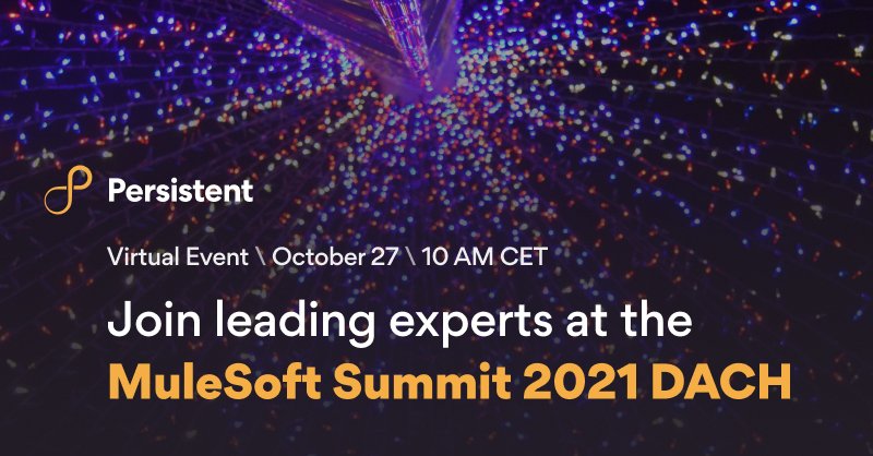 Persistentsys's tweet photo. Watch live as top @MuleSoft leaders share the innovative solutions and products that drive #DigitalTransformation in some of the leading companies in the world - https://t.co/YMm9ex8EpX #MuleSoftPartner #MuleSoftSummit https://t.co/mndejlmwAW