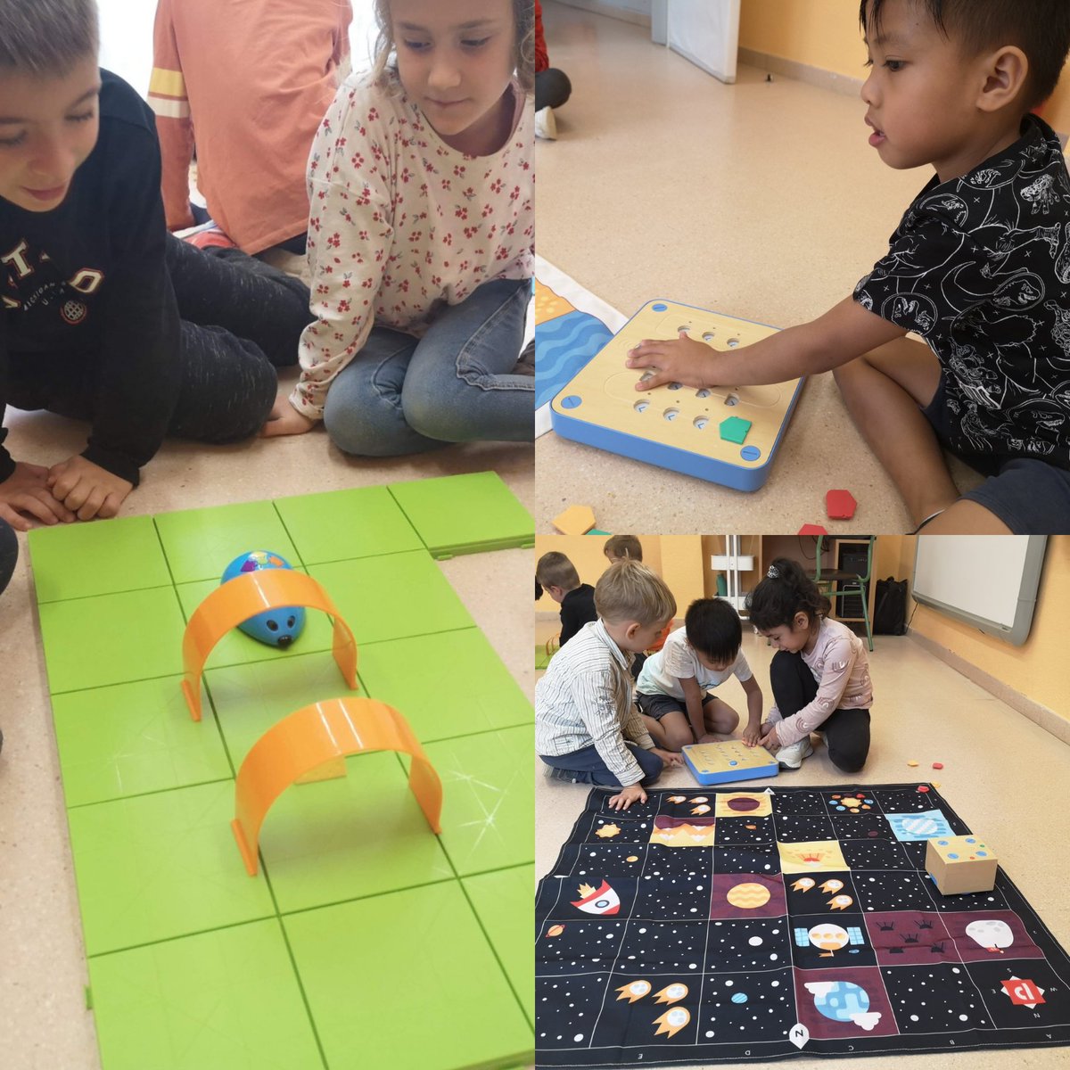 EscolaSaavedra's tweet photo. Manipulem🖐🏼observem👀 descobrim🔎investiguem 🧐 reflexionem🤔 ens divertim😊 @aliancesmagnet @AliancaStem #CodeWeek @etseURV @FundacioBofill @TARRACObot #robòtica #beebots #cubetto #robotmouse #superdoc #creixalsaavedra #connectatalfutur https://t.co/JywJAlnSWy