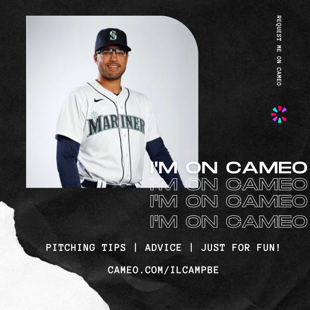 Excited to be a part of cameo! Pumped to be able to give pitching tips, give you shoutouts or also just to have some fun.