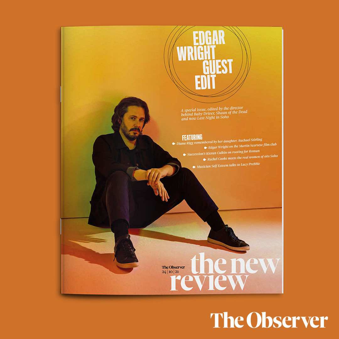 edgarwright's tweet photo. To celebrate the launch of #Last Night in Soho I had the true honour of guest editing the @ObsNewReview this weekend.
I'm so excited for you all to read some great articles on subjects that fascinate, talks with people I love, and so much more. Only with the Observer on Sunday x https://t.co/k3ql5qD5MS