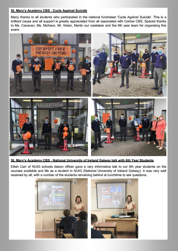 cbscarlow's tweet photo. Our September - October 2021 School Newsletter is now available to view / download on our school website. Please click on the following link https://t.co/TpUOQxem96 to view the newsletter #cbscarlow https://t.co/8HHemvKeDp