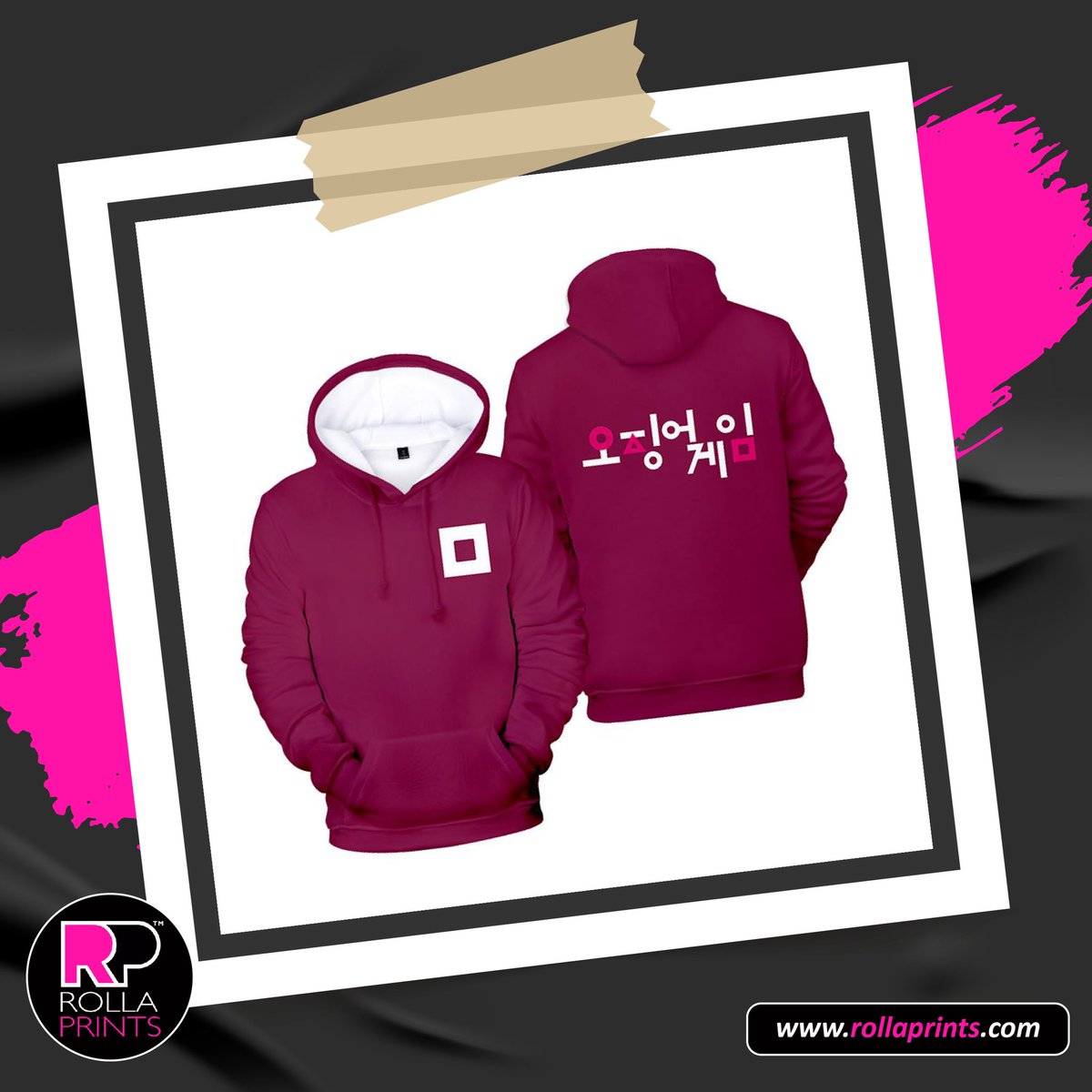 RollaPrints's tweet photo. Be On Top of Your Game with this “SQUID GAME” Hoodies … in our store for a limited time! ⏰ #rollaprints #Hoodies #squidgame https://t.co/ctdfMmqEdJ https://t.co/zHYuQaAjLp