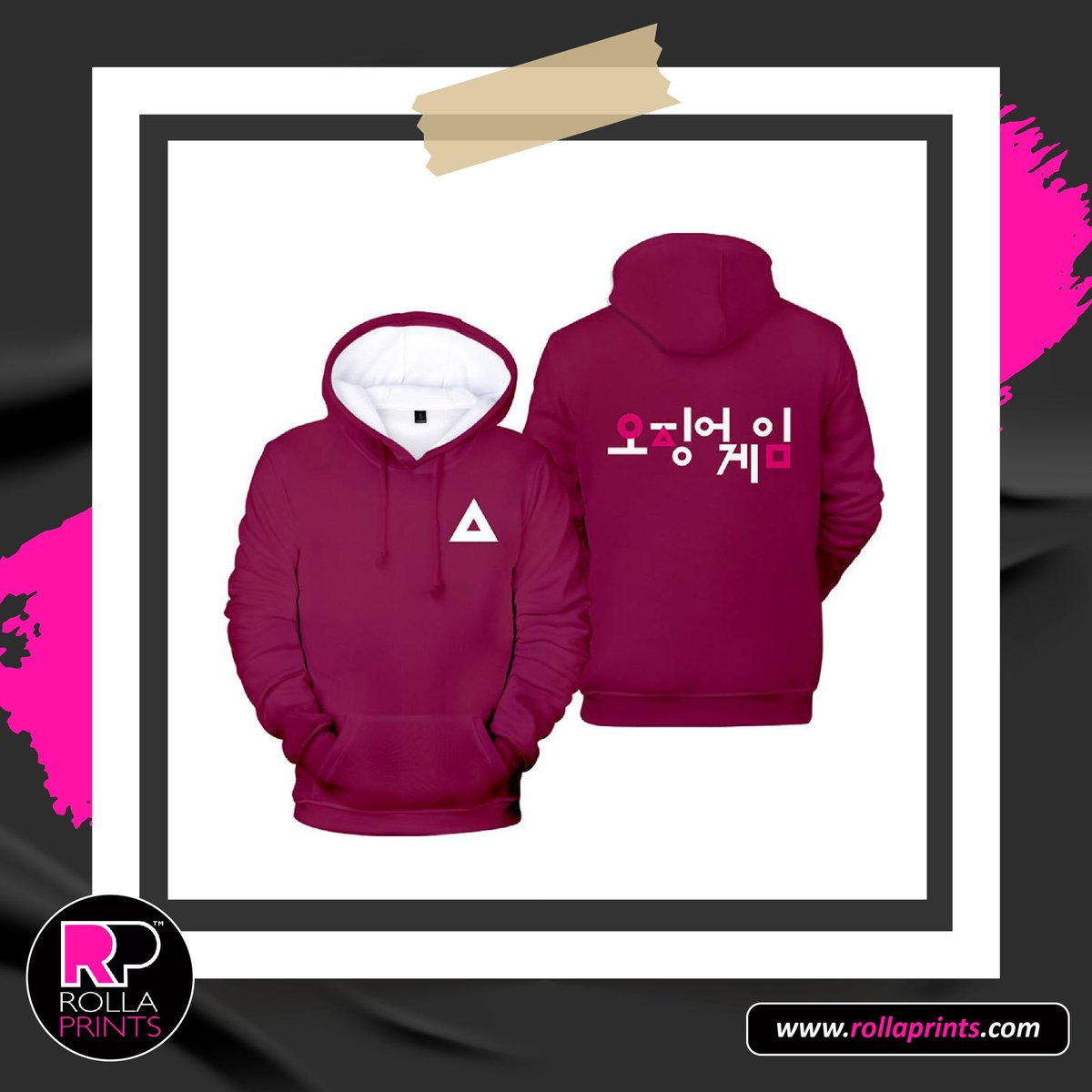 RollaPrints's tweet photo. Be On Top of Your Game with this “SQUID GAME” Hoodies … in our store for a limited time! ⏰ #rollaprints #Hoodies #squidgame https://t.co/ctdfMmqEdJ https://t.co/zHYuQaAjLp