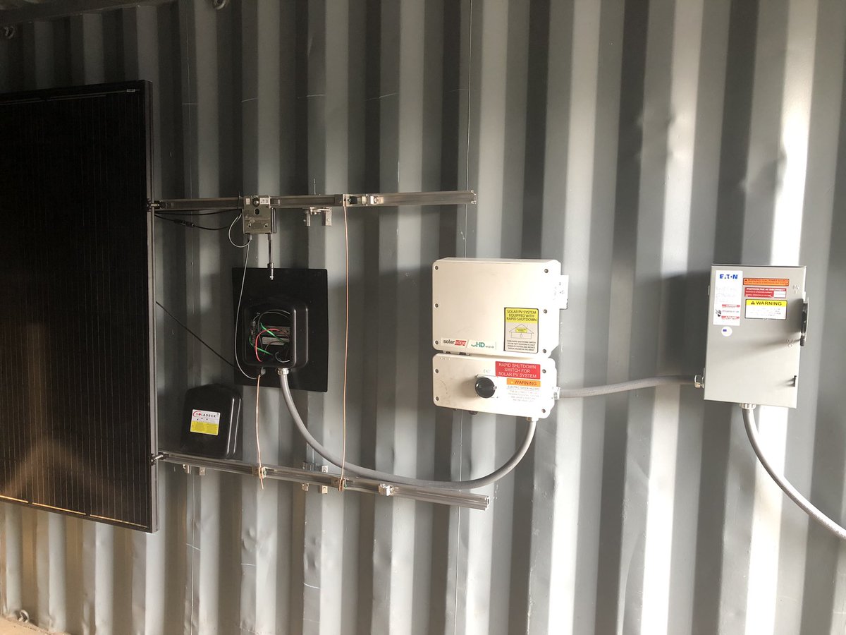 GFDTRAINING's tweet photo. Thank you to Titan Solar for the residential solar mock up at our training center for our firefighters to train with and learn the workings of a solar installation. @gaffney2400 @GaffneyFire @TitanSolarPower https://t.co/pzhcWZiQlu