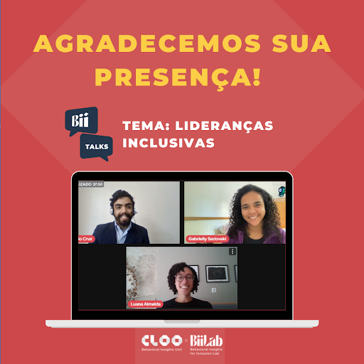 CLOO_Unit's tweet photo. 🎉 Sua presença é sempre importante para nós!
Quer assistir o bate papo com Gabrielly Sadovski e Caio Cruz? É só acessar nosso canal no youtube:
https://t.co/O9lo6VpsUb
#diversidade #inclusão #biilab #cloo #pessoas #práticas #cienciascomportamentais https://t.co/edumceyp7v