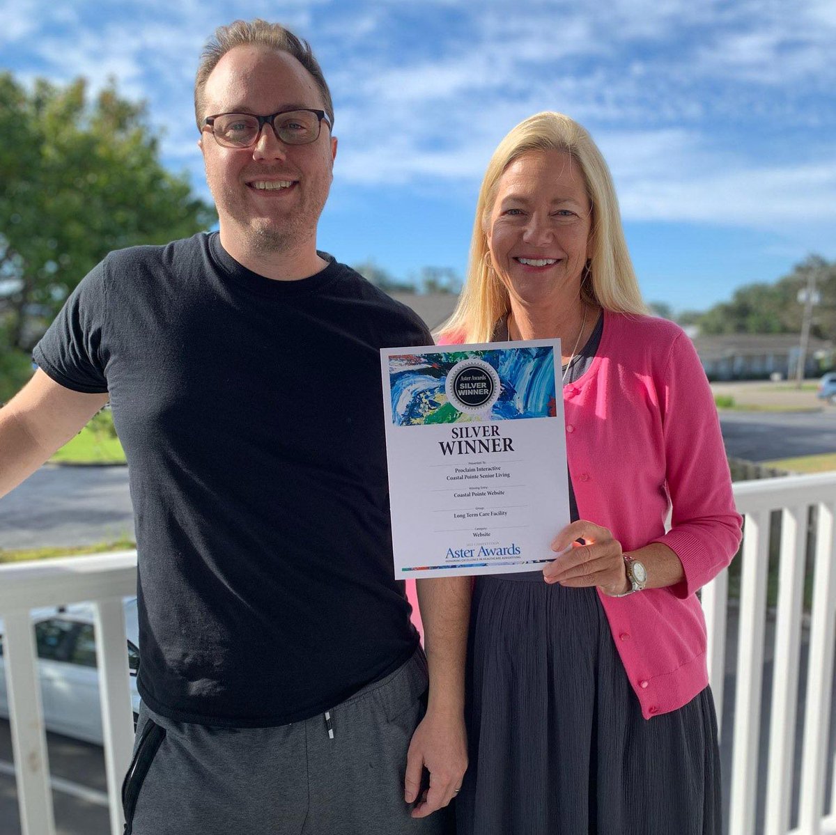 ProclaimInter's tweet image. Ending the week on a high note! 🙌

We won an #AsterAward for some of our recent web design work. 

#marketing #marketingagency #digitalmarketing #design #webdesign