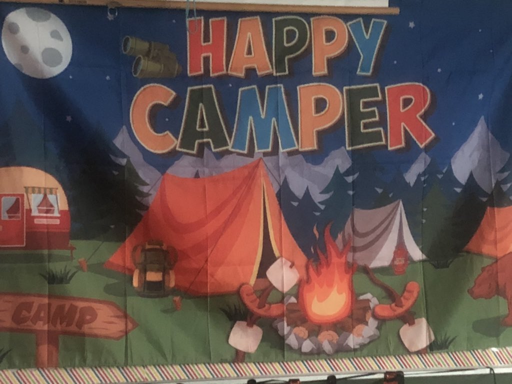 missgallagher03's tweet photo. Camping Day underway!!  Kids are working on lots of reading and math skills today with a camping theme!! https://t.co/Z8PrPDLzLy